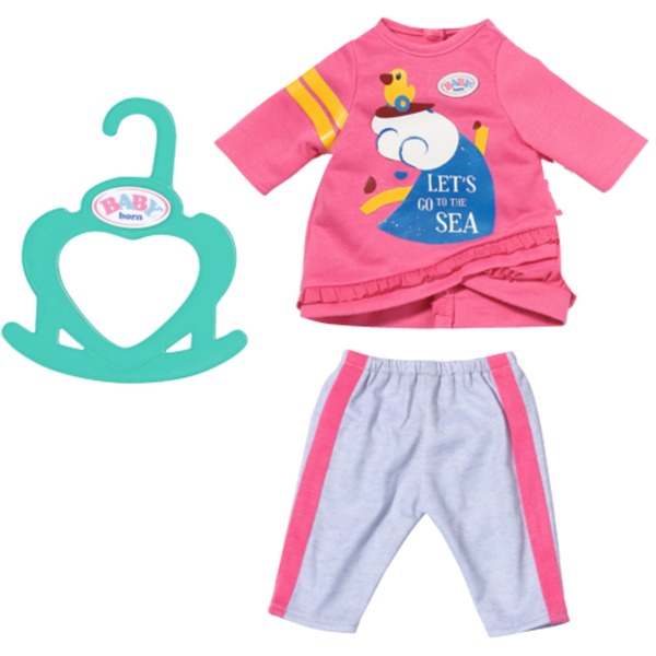 ZAPF Creation Little Casual Outfit pink, Accesorios para muñecas neón, BABY born Little Casual Outfit