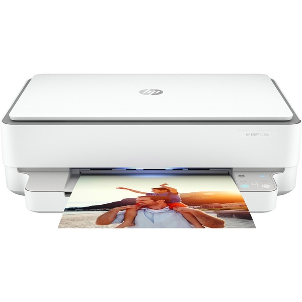 HP ENVY 6020e Inyección de tinta térmica A4 4800 x 1200 DPI 7 ppm Wifi, Impresora multifuncional blanco/Gris, Inyección de tinta térmica, Impresión a color, 4800 x 1200 DPI, Copia a color, A4, Gris, Blanco