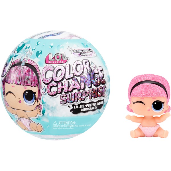 Lirio Ligadura jazz MGA Entertainment L.O.L. Surprise! Glitter Color Change Lil Sisters Asst in  PDQ, Muñecos L.O.L. Surprise! Glitter