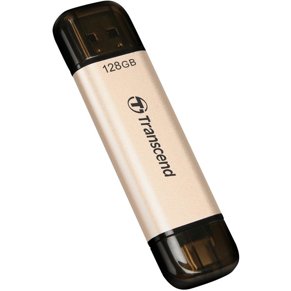 Transcend unidad flash USB 128 GB USB Type-A / USB Type-C 3.2 Gen