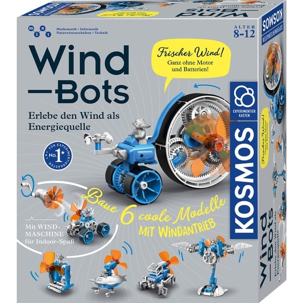 Situación analizar Grasa Kosmos Wind Bots Juguetes y kits de ciencia para niños, Caja de  experimentos Robot, Ingeniería, 8