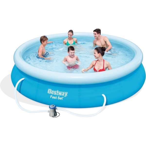 Bestway Set piscina sobre suelo Piscina hinchable 5377 L Azul azul, 5377 L,