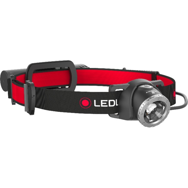 Ledlenser H8R Negro, Rojo Linterna con cinta para cabeza, Luz de LED Linterna con cinta para cabeza, Negro, Rojo, IPX4, -20 - 40 °C, LED, 1 lámpara(s)