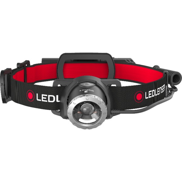 Ledlenser H8R Negro, Rojo Linterna con cinta para cabeza, Luz de LED Linterna con cinta para cabeza, Negro, Rojo, IPX4, -20 - 40 °C, LED, 1 lámpara(s)