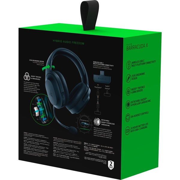 Razer Barracuda X, Auriculares para gaming negro