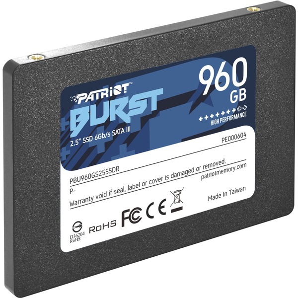 Disco Duro sólido 960 GB, 2.5, 6 Gbit/s Patriot Memory Burst Unidad de Estado sólido 2.5 960 GB Serial ATA III 