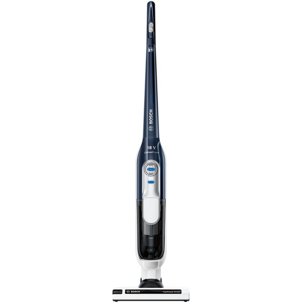 Bosch Home BBH51840 aspiradora de pie y escoba eléctrica Sin bolsa Marina,  Blanco, Aspirador vertical azul, Sin bolsa, Marina, Blanco, CE, EAC,  Alfombra, Suelo duro, Batería, 50 - 60 Hz