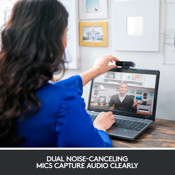 Logitech BRIO STREAM cámara web 4096 x 21060 Pixeles USB 3.2 Gen 1 (3.1 Gen 1) Negro, Webcam negro, 4096 x 21060 Pixeles, 60 pps, 1080p, USB 3.2 Gen 1 (3.1 Gen 1), Negro, Recortar