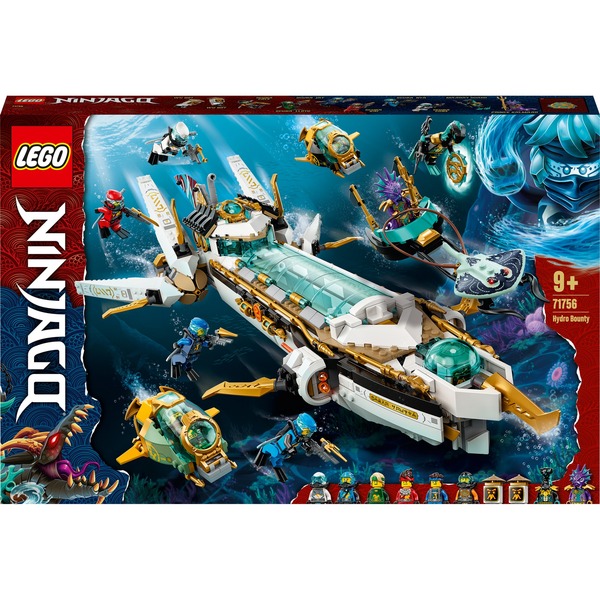 Lego NINJAGO 71756 Barco de Asalto Hidro, Submarino de Juguete, Juegos de construcción Submarino