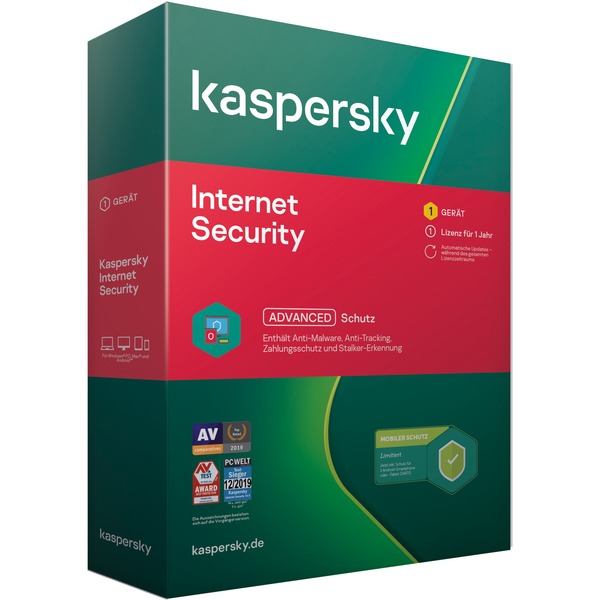 Kaspersky Internet Security + Internet Security for Android Licencia básica 1 licencia(s), Software 1 licencia(s), Licencia básica