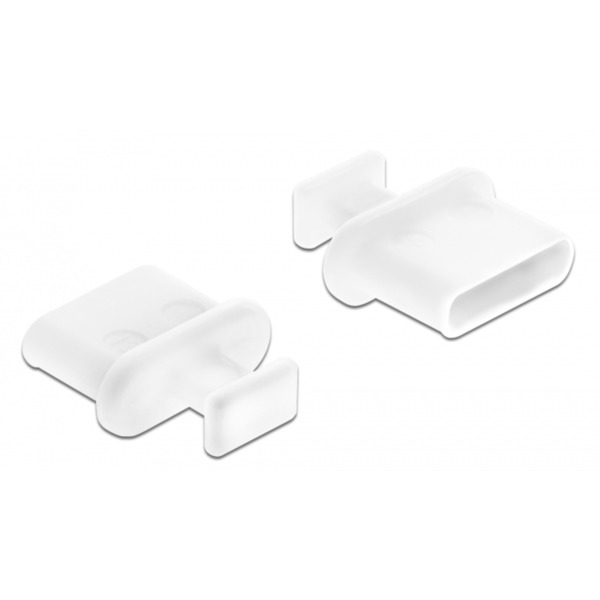 DeLOCK 64094 antipolvo para puerto 10 pieza(s) USB Tipo C, Tapa protectora blanco, USB