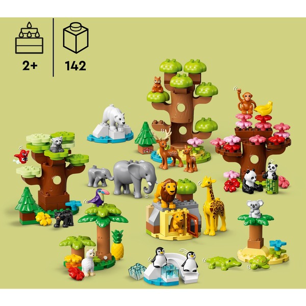 Lego 10975 DUPLO Fauna Salvaje del Mundo, Animales de Juguete, Juegos ...