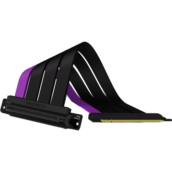 Cooler Master MasterAccessory Riser Cable PCIe 4.0 x16, alargador negro/Lila, PCI-E x16 - PCI