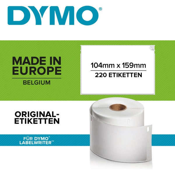 Dymo labelwriter etiquetas de envío extra grande 104mm X ...