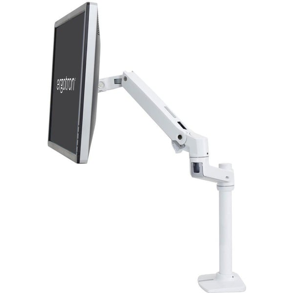 Ergotron LX Series 45-537-216 soporte para monitor 81,3 cm (32) Blanco  Escritorio, Soporte de monitor blanco, Abrazadera, 11,3 kg, 81,3 cm (32),  100 x 100 mm, Ajustes de altura, Blanco