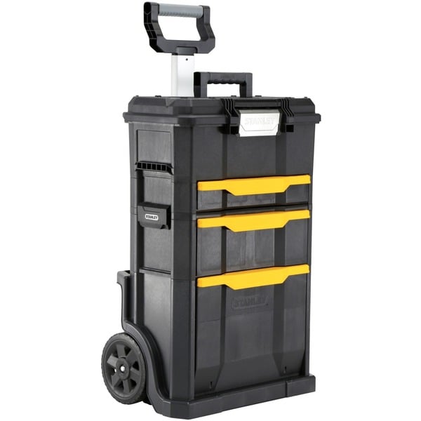 Stanley STST1-70344 caja para equipo Maletín con ruedas Negro, Amarillo,  Carretilla negro, Maletín con ruedas,
