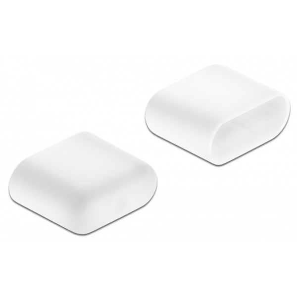DeLOCK tapón antipolvo para puerto 10 USB Tipo C, protectora blanco,