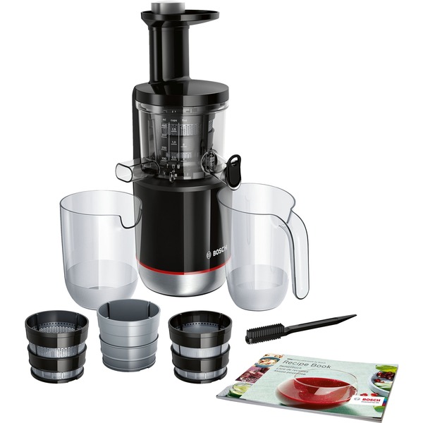 Bosch Home MESM731M exprimidor Exprimidor lenta 150 Licuadora negro, lenta, Negro, 55 RPM, 1,3 L, L, 150 W