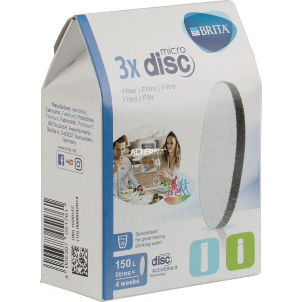 Brita 3 x MicroDisc Filtro en forma de disco para sistema de filtración de 3