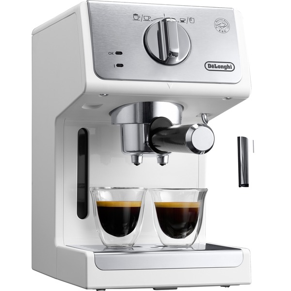 DeLonghi Active Line ECP33.21.W Manual Cafetera combinada 1,1 L, Cafetera  espresso blanco/Aluminio,