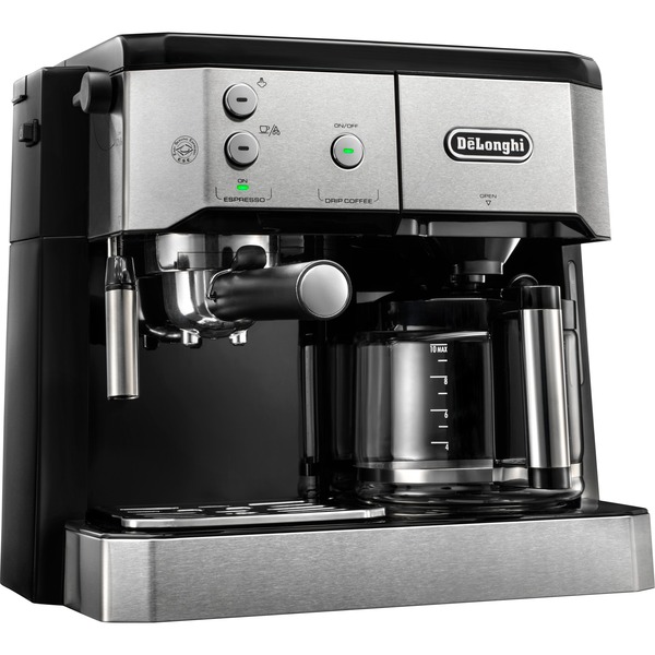 DeLonghi BCO421.S Cafetera combinada, Cafetera espresso plateado/Negro, Cafetera  combinada, 1750 W, Negro, Metálico