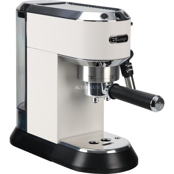 DeLonghi Dedica Style EC 685.W Semi-automática Máquina espresso 1,1 L,  Cafetera espresso blanco,