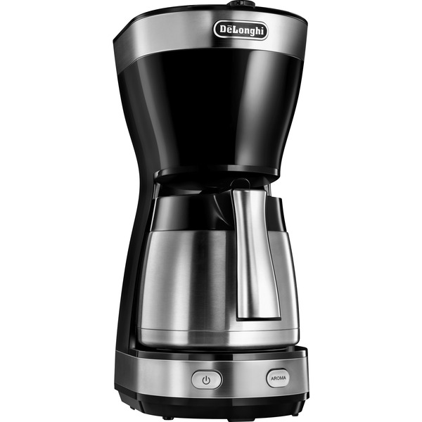 DeLonghi Dedica Style ICM 16710 cafetera eléctrica Cafetera combinada 1,25  L, Cafetera de filtro negro/