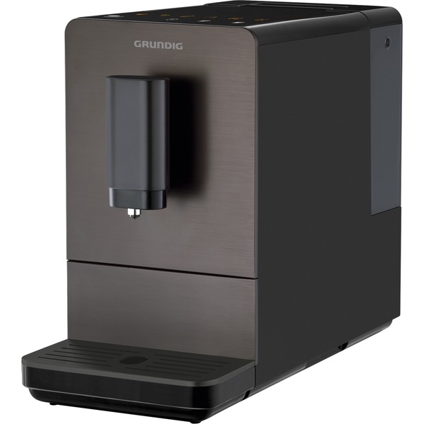 Grundig KVA 4830 Totalmente automática Cafetera de filtro 1,5 L,  Superautomática plateado oscuro/Negro, Cafetera