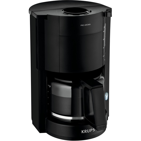 Krups ProAroma Plus - Cafetera (Independiente, Cafetera de filtro, 1,25 L,  1100 W, Negro, Acero inoxidable, Transparente) - PREYCA