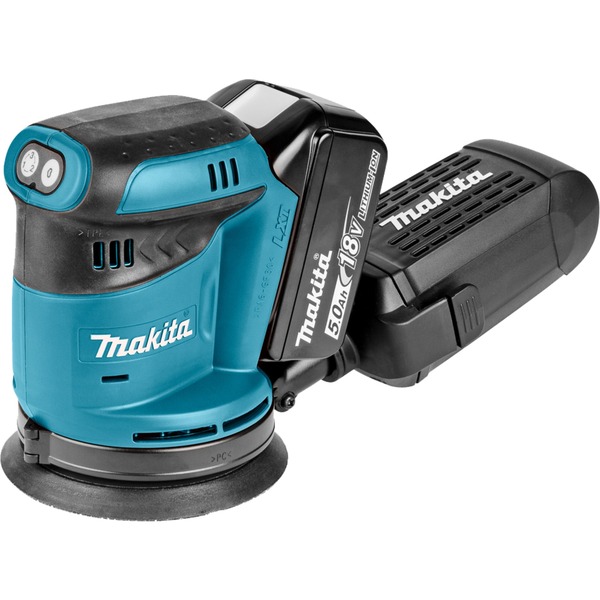Makita DBO180RTJ lijadora portátil Lijadora orbital 11000 RPM azul/Negro,  Lijadora orbital, 11000 RPM, 77 dB,