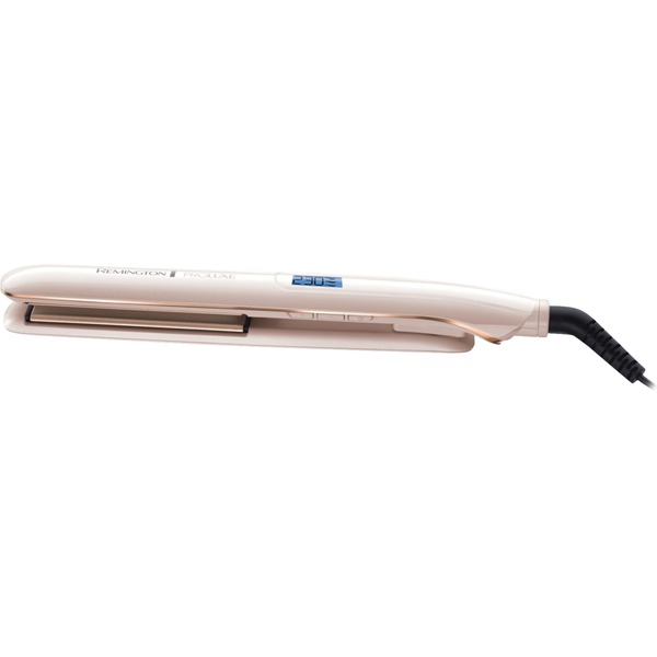 Remington S9100 Plancha de pelo Caliente Beige, Blanco 3 m crema/Dorado,  Plancha de pelo, Caliente,