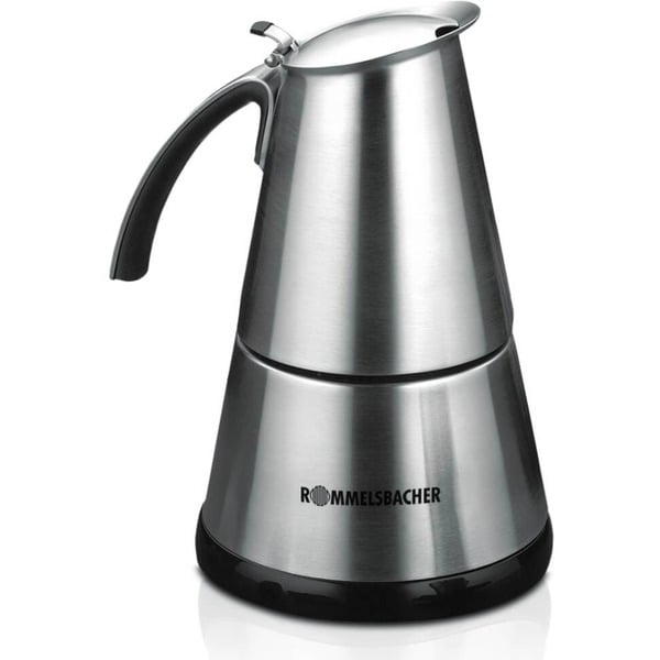 Rommelsbacher EKO 364/E cafetera eléctrica Cafetera moka eléctrica, Cafetera  espresso acero fino, Cafetera moka eléctrica,