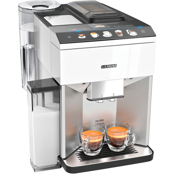 Siemens TQ507D02 cafetera eléctrica Totalmente automática Cafetera de  filtro 1,7 L, Superautomática blanco/Acero fino,