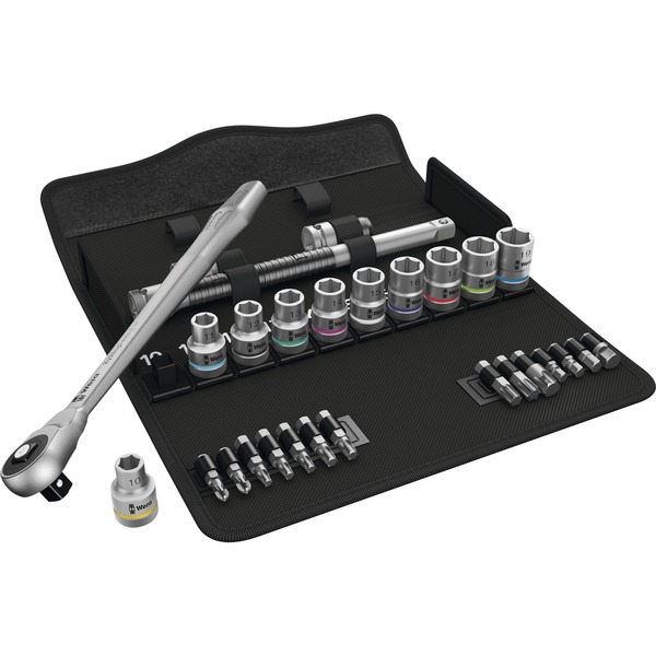 Set Chiavi A Cricchetto Pasantè 1/2" 14 Pezzi - Per Sterzo, Ammortizzatori, Scatola Metallica