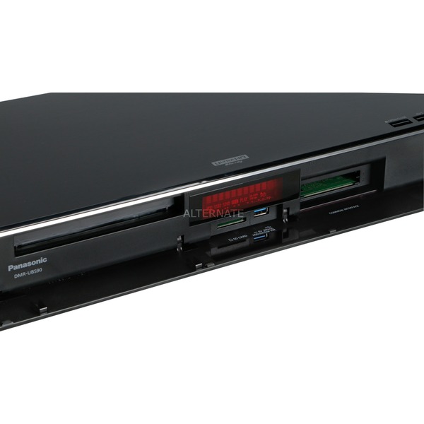 nativo Copiar bahía Panasonic DMR-UBS90 Grabador de Blu-Ray 3D Negro, Regrabadora de Blu-ray  negro, 4K Ultra HD, 1080p,2160p,  AVCHD,H.262,H.264,H.265,MKV,MP4,MPEG2,MPO,PS,TS,  AAC,ALAC,DSD,FLAC,MP3,WAV,WMA, JPG, BD,BD-R,BD-R DL,BD-RE  DL,CD,CD-R,CD-RW,DVD,DVD+R,DVD+RW,DVD-R ...