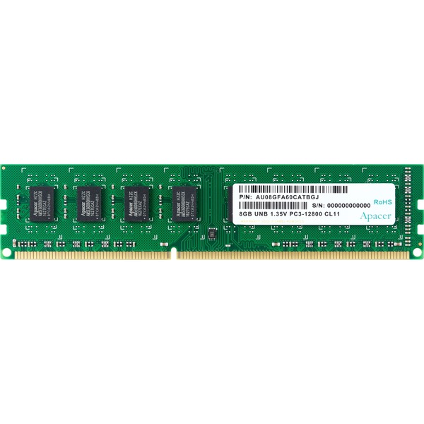 Enmarañarse Deliberadamente Labe Apacer AU08GFA60CATBGJ módulo de memoria 8 GB 1 x 8 GB DDR3 1600 MHz,  Memoria RAM