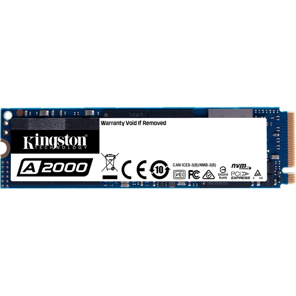 Kingston A2000 M.2 1000 GB PCI Express 3.0 3D NAND NVMe, Unidad de estado sólido 1000 GB, M.2, 2200 MB/s
