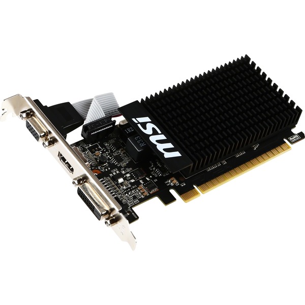 MSI GeForce GT 710 2GD3H LP, Tarjeta gráfica HDMI, DVID, VGA