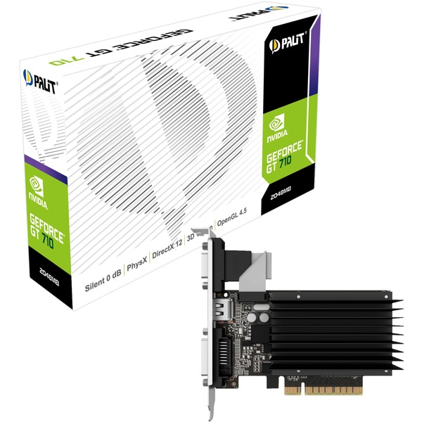 Palit NEAT7100HD46H-2080H tarjeta gráfica NVIDIA GeForce GT 710 2 GB GDDR3 GeForce GT 710,