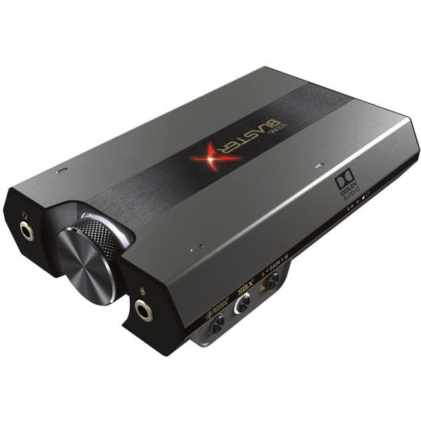 Sound BlasterX 7.1 canales USB, Tarjeta de sonido negro, 7.1 32 bit, 130