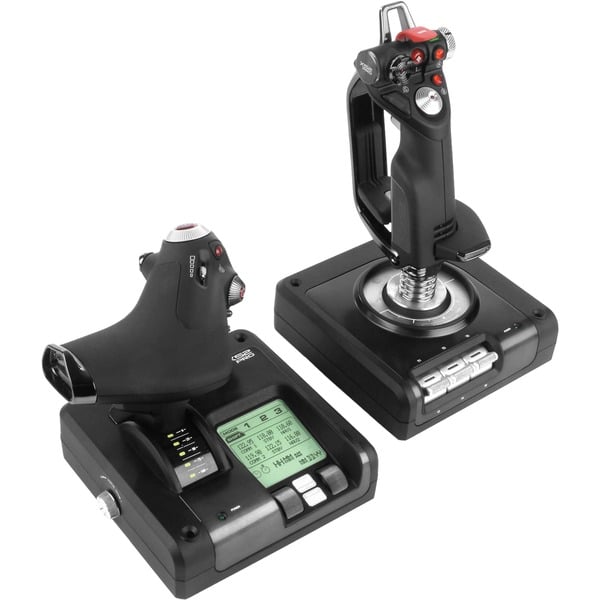 meteorito graduado idioma Logitech Gaming Flight Control System Negro, Plata USB 2.0 Simulador de  Vuelo Analógico/Digital PC, Hotas (mando más palanca de control) Simulador  de Vuelo, PC, Analógico/Digital, Alámbrico, USB 2.0, Negro, Plata