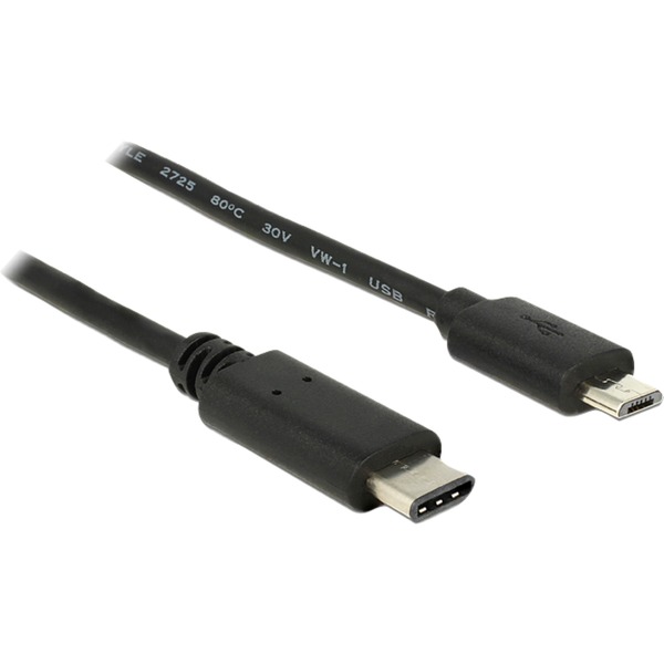 83602 cable USB 1 m USB 2.0 USB C Micro-USB B Negro negro, 1
