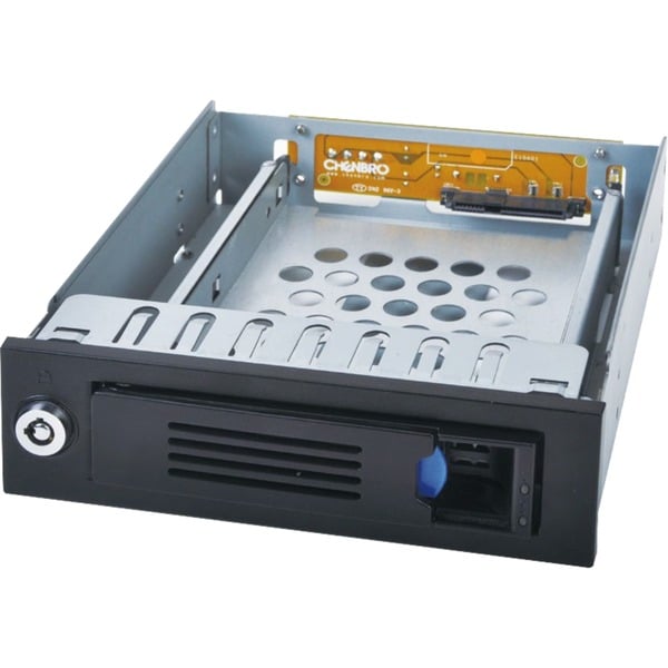 Chenbro SK31101 Caja disco duro (HDD) Plata 5.25", Backplane negro, Caja de disco duro (HDD),