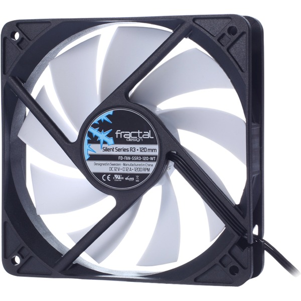 Fractal Design R3 120 mm del ordenador Ventilador 12 cm Negro, Blanco Ventilador,