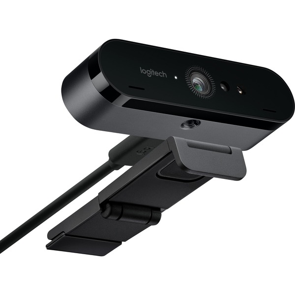 Logitech BRIO cámara web 4096 x 2160 Pixeles USB 3.2 Gen 1 (3.1 Gen 1) Negro, Webcam negro, 4096 x 2160 Pixeles, 90 pps, 1280x720@30fps,1280x720@60fps,1920x1080@30fps,1920x1080@60fps, 720p,1080p,2160p, 5x, 90°