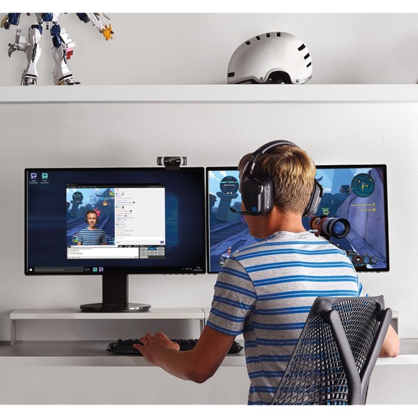 Logitech C922 PRO HD STREAM WEBCAM cámara web 1920 x 1080 Pixeles USB Negro negro, 1920 x 1080 Pixeles, 60 pps, 1280x720@60fps,1920x1080@30fps, 720p,1080p, H.264, USB