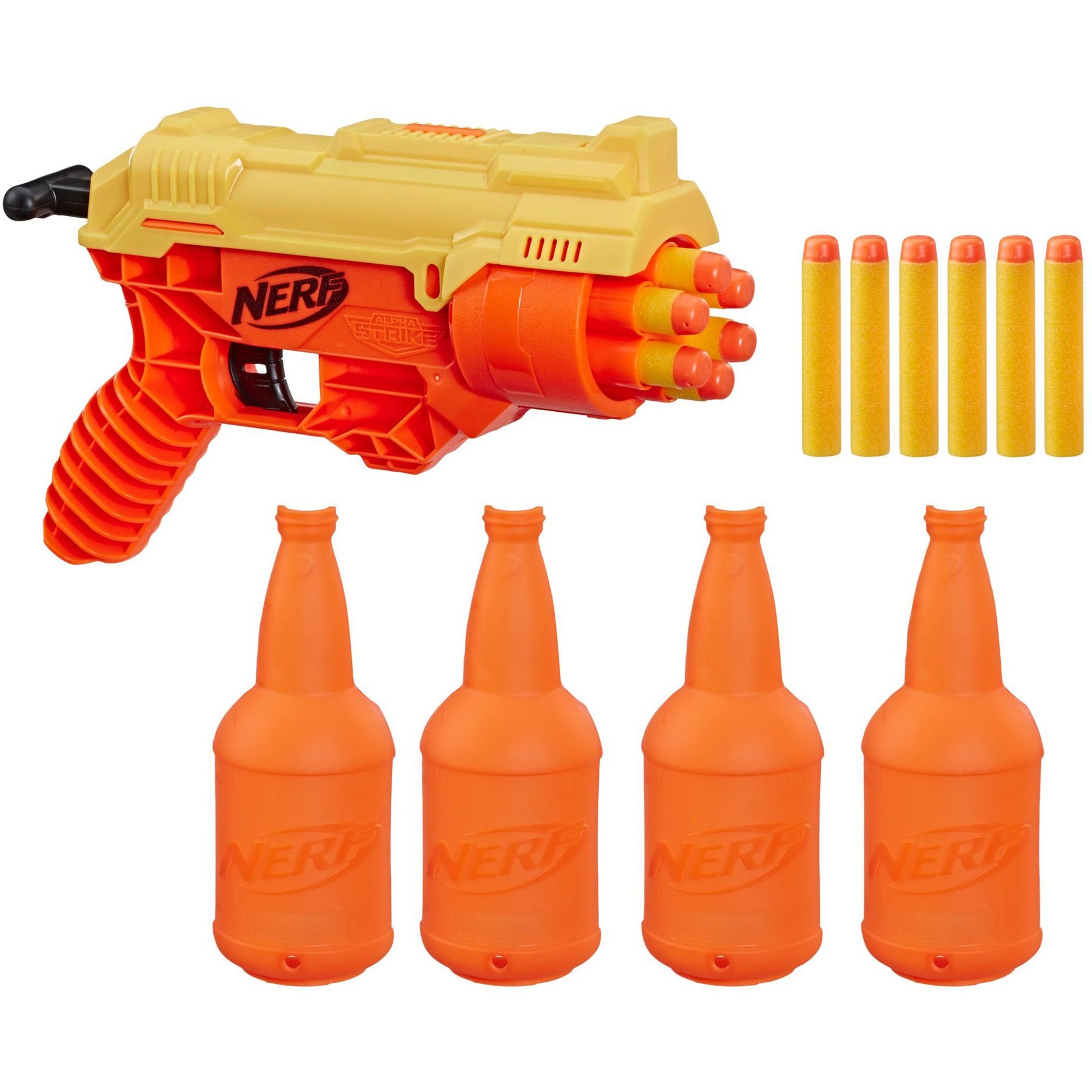 pistola nerf naranja